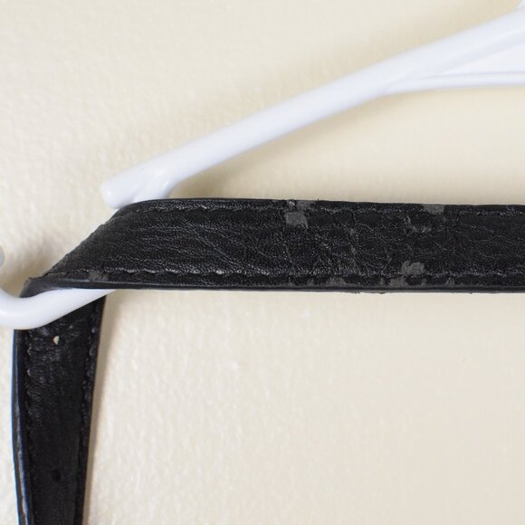 GUESS Barletta Black Crossbody Purse Snake Skin Patent Messenger Handbag Buckles - Picture 9 of 10